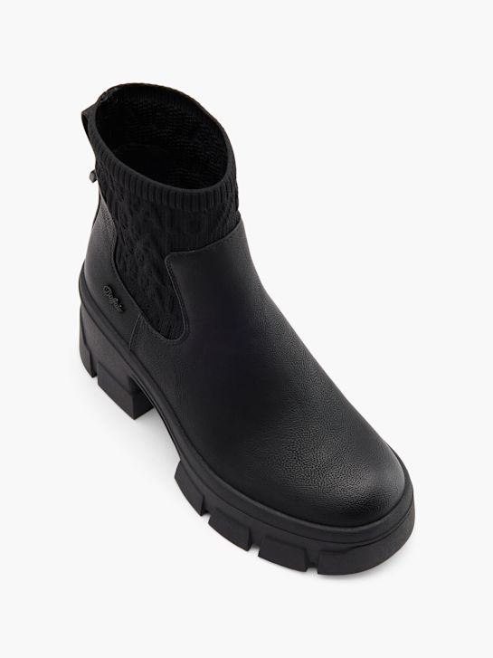 buffalo heeled chelsea boot black deichmann