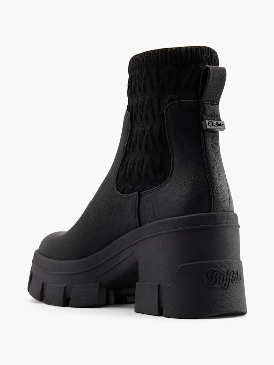 buffalo heeled chelsea boot black deichmann