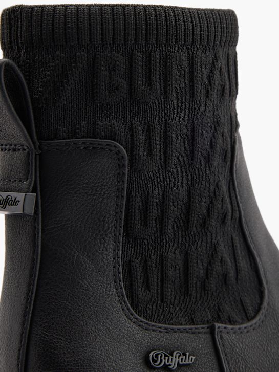 buffalo heeled chelsea boot black deichmann
