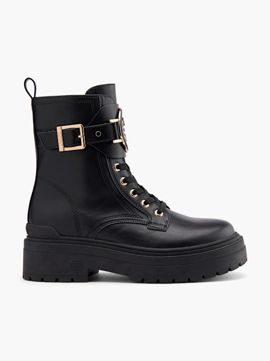 esprit lace-up boot black deichmann