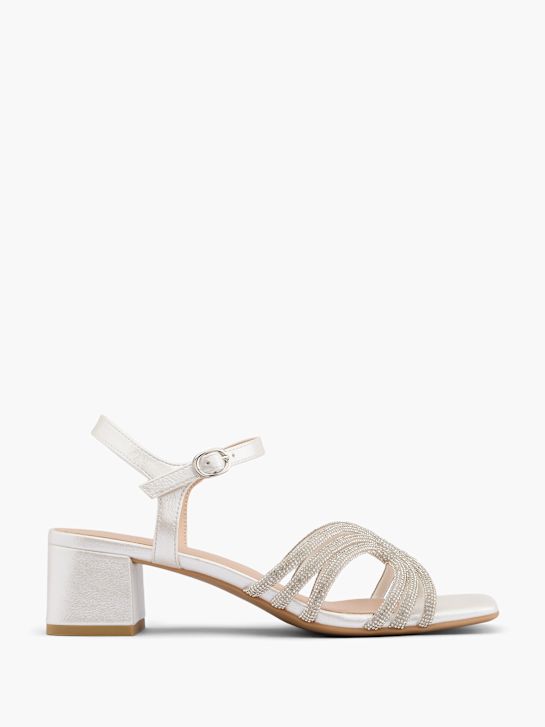 catwalk heeled sandal white deichmann