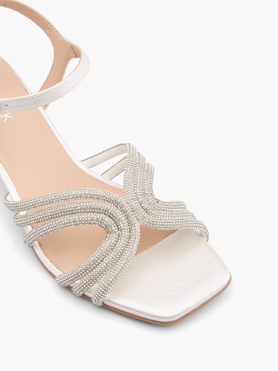 catwalk heeled sandal white deichmann