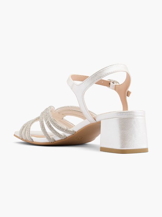 catwalk heeled sandal white deichmann