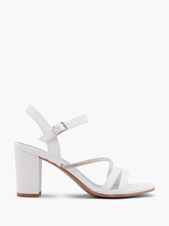 graceland heeled sandal white deichmann