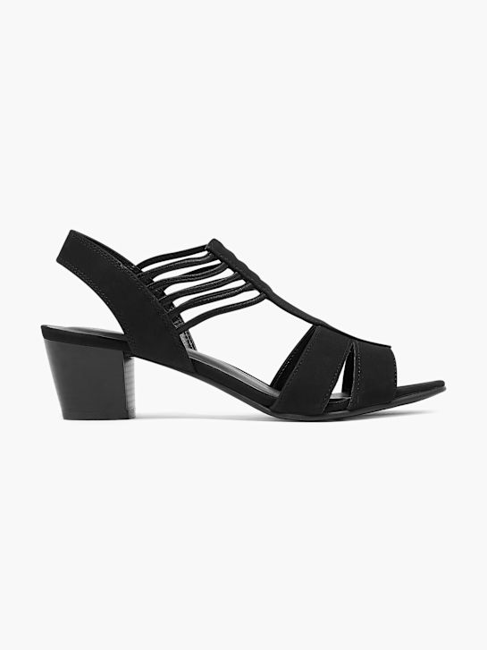graceland heeled sandal black deichmann