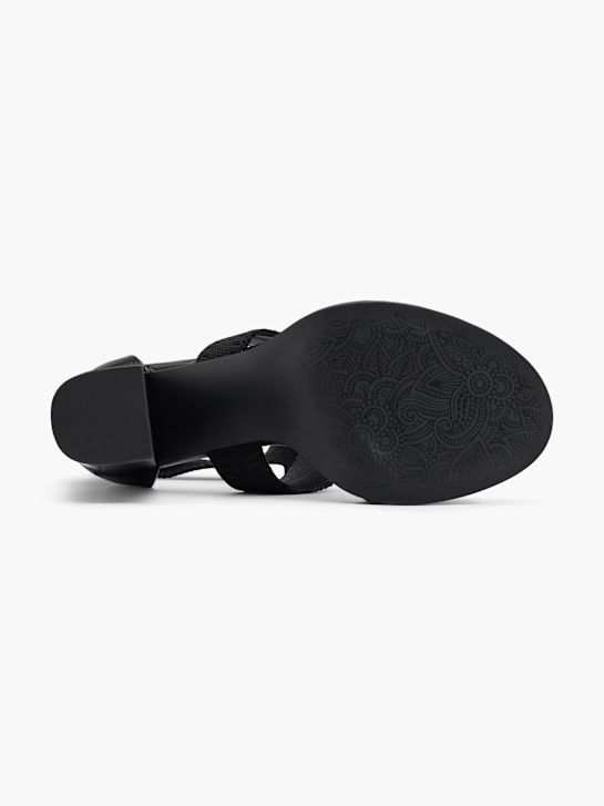 graceland heeled sandal black deichmann