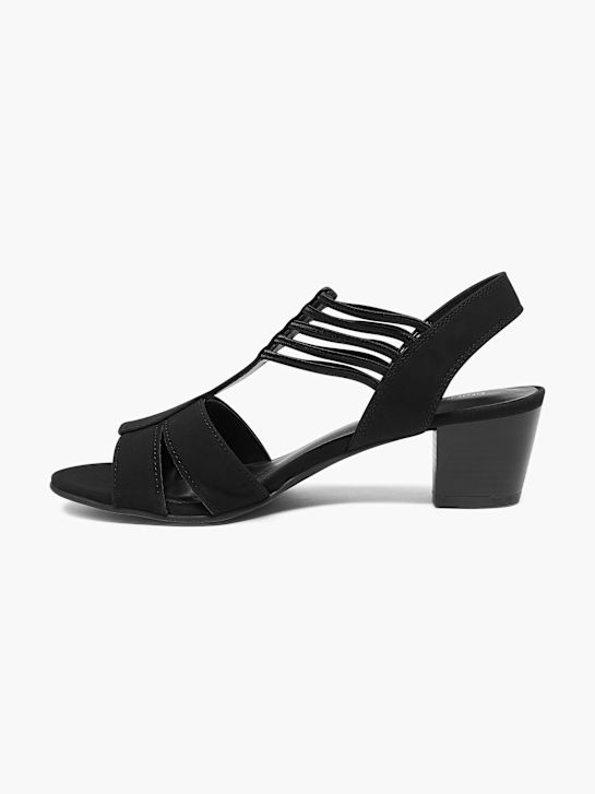 graceland heeled sandal black deichmann