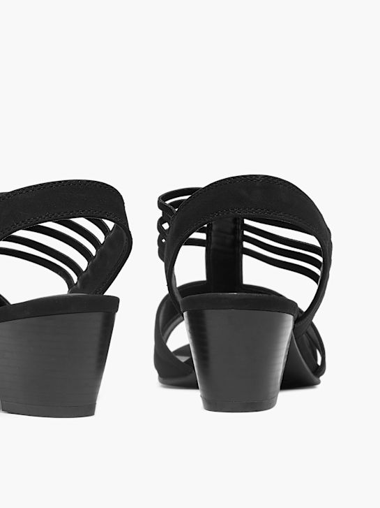 graceland heeled sandal black deichmann