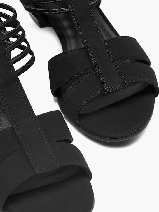 graceland heeled sandal black deichmann
