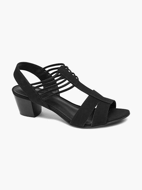 graceland heeled sandal black deichmann
