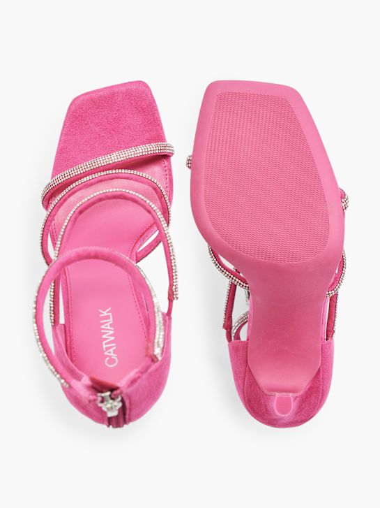 catwalk heeled sandal pink deichmann