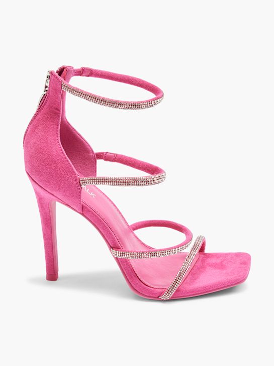 catwalk heeled sandal pink deichmann