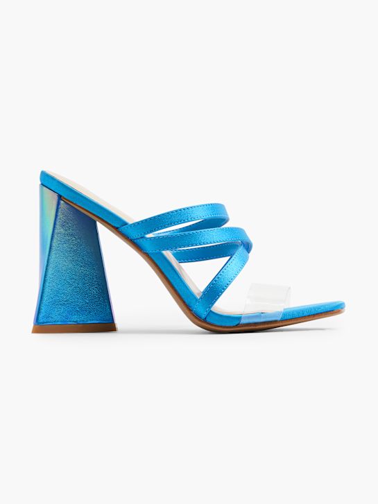 catwalk mule blue deichmann