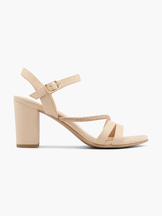 graceland heeled sandal beige deichmann