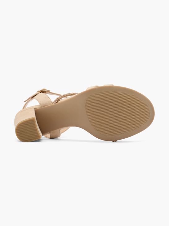 graceland heeled sandal beige deichmann