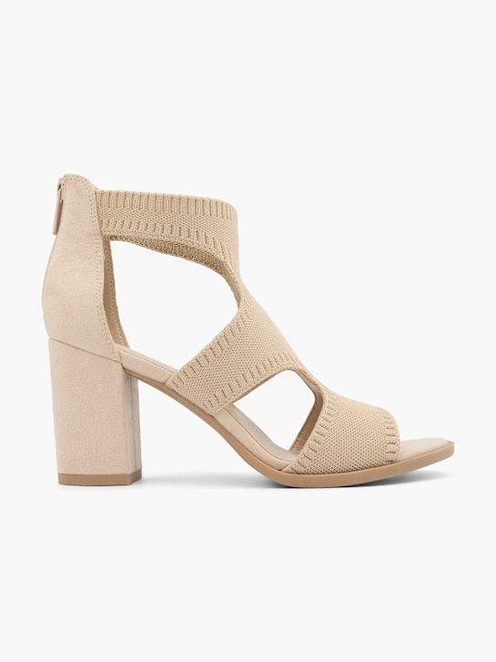 graceland heeled sandal beige deichmann