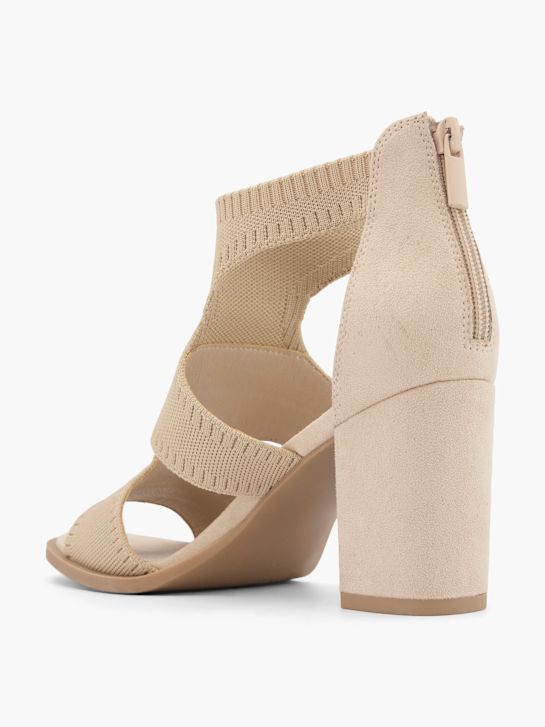 graceland heeled sandal beige deichmann