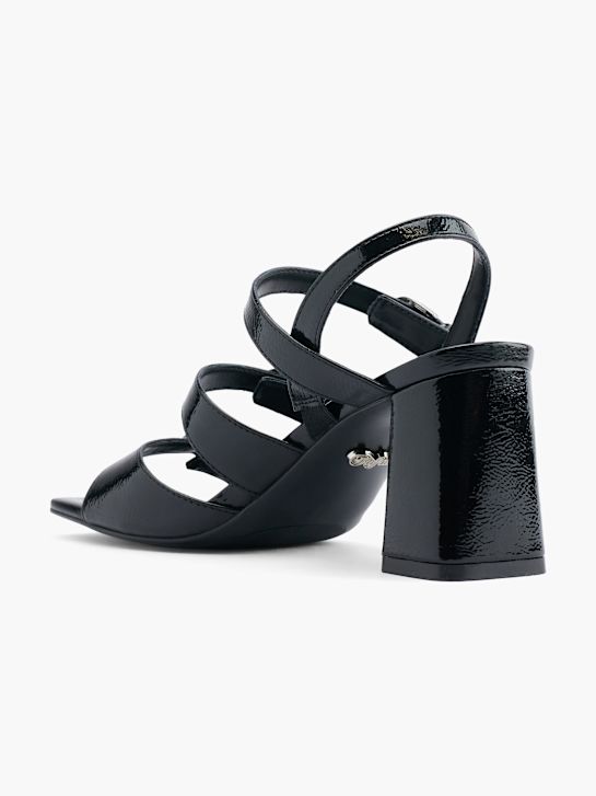 buffalo heeled sandal black deichmann