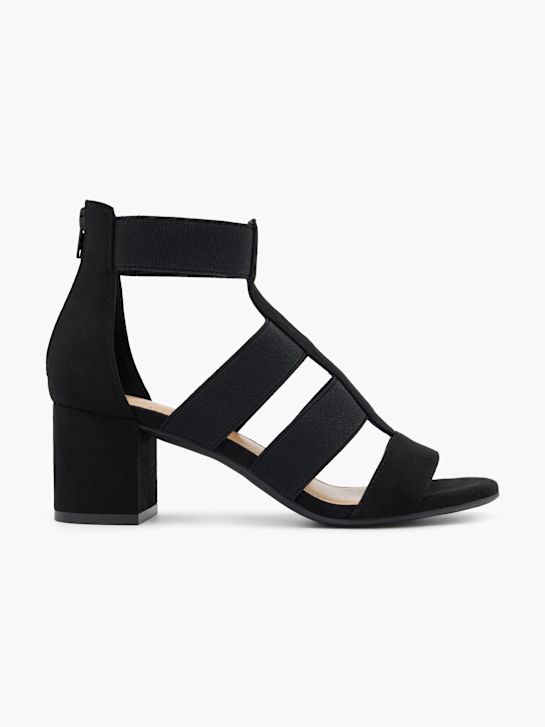 graceland heeled sandal black deichmann