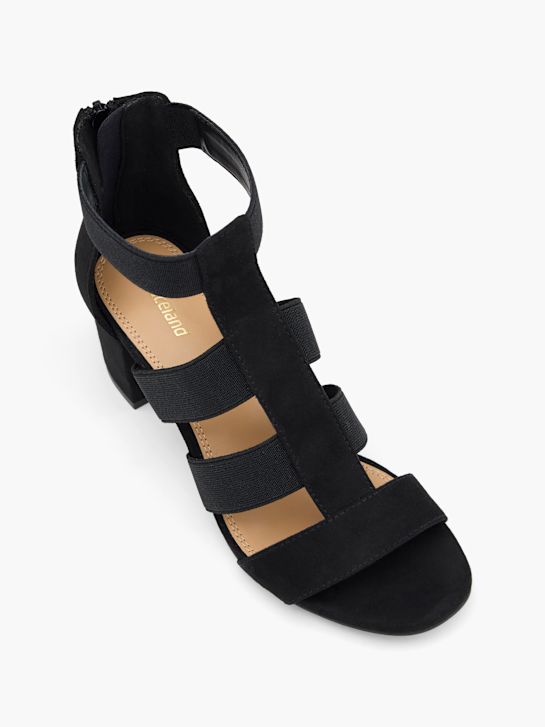 graceland heeled sandal black deichmann