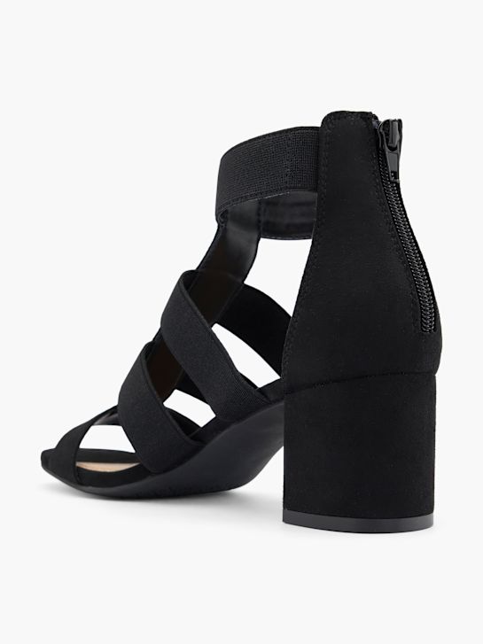 graceland heeled sandal black deichmann