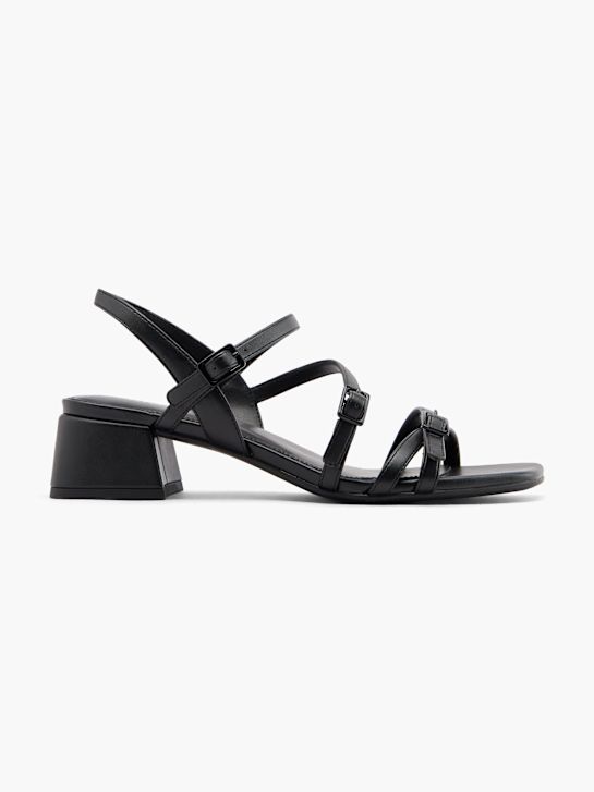 catwalk heeled sandal black deichmann
