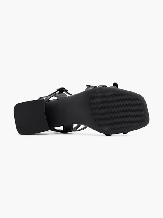 catwalk heeled sandal black deichmann