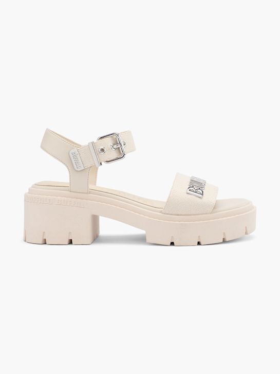 buffalo heeled sandal beige deichmann