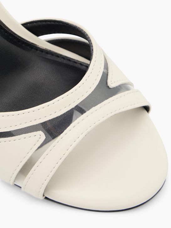 buffalo heeled sandal offwhite deichmann
