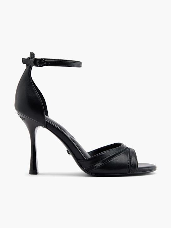 buffalo heeled sandal black deichmann