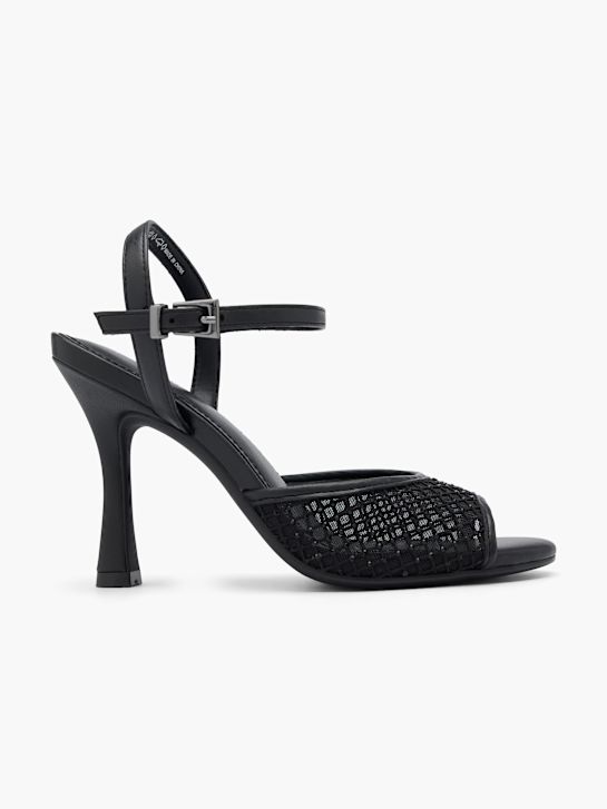 catwalk heeled sandal black deichmann