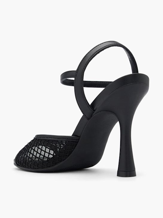 catwalk heeled sandal black deichmann