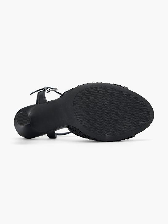 catwalk heeled sandal black deichmann