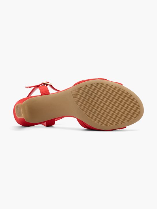 graceland heeled sandal red deichmann