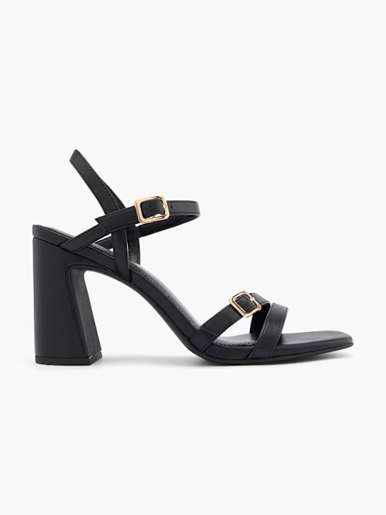 catwalk heeled sandal black deichmann