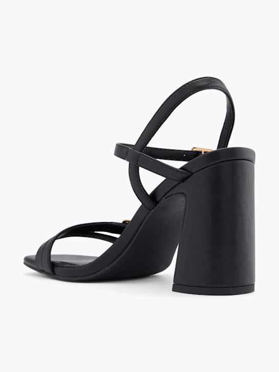 catwalk heeled sandal black deichmann