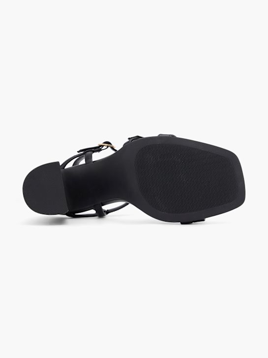 catwalk heeled sandal black deichmann