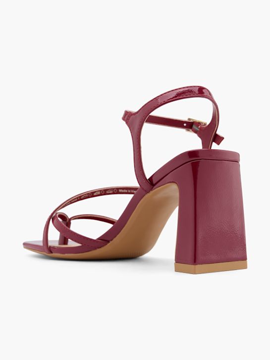 catwalk heeled sandal burgundy deichmann