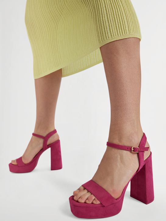 catwalk heeled sandal pink deichmann