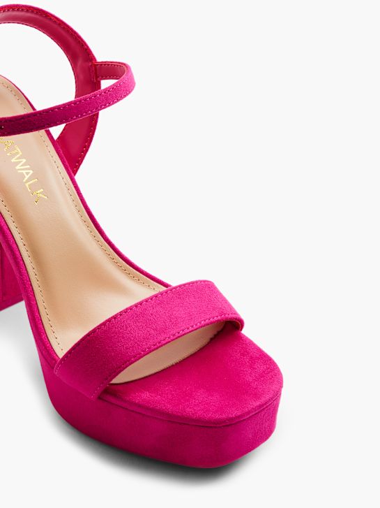 catwalk heeled sandal pink deichmann