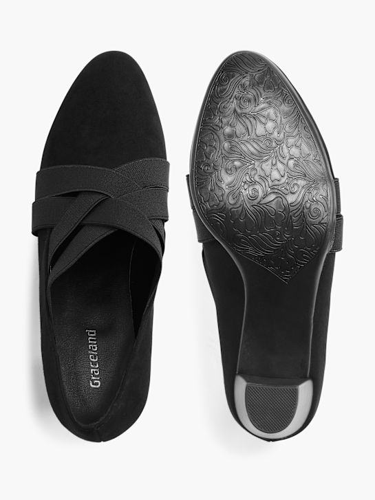 graceland block heel black deichmann