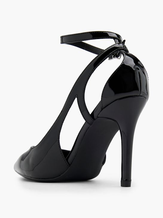catwalk strapped heel black deichmann