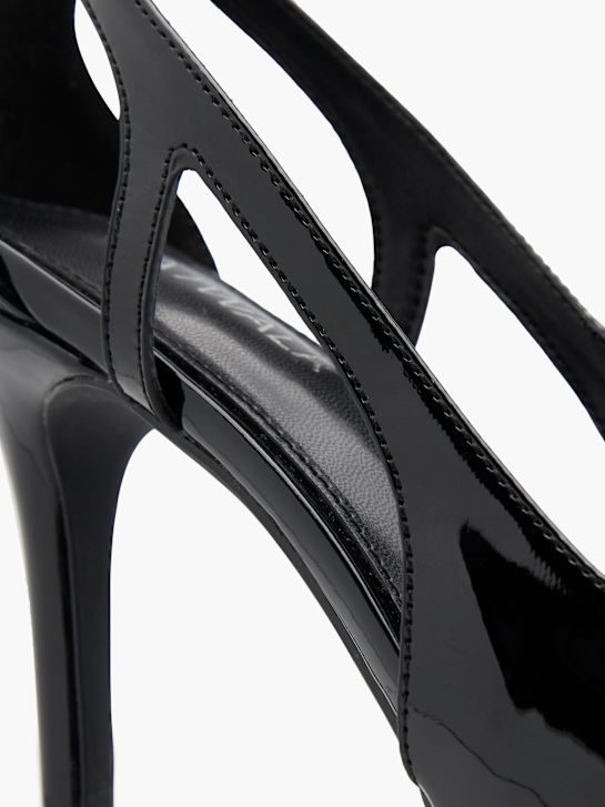 catwalk strapped heel black deichmann