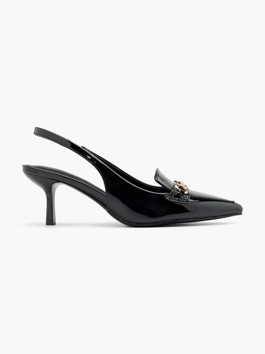 catwalk slingback heel black deichmann