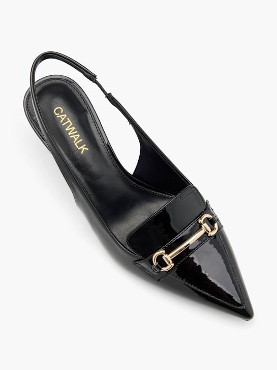 catwalk slingback heel black deichmann