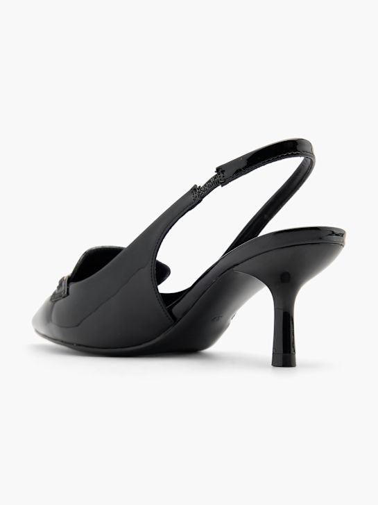 catwalk slingback heel black deichmann