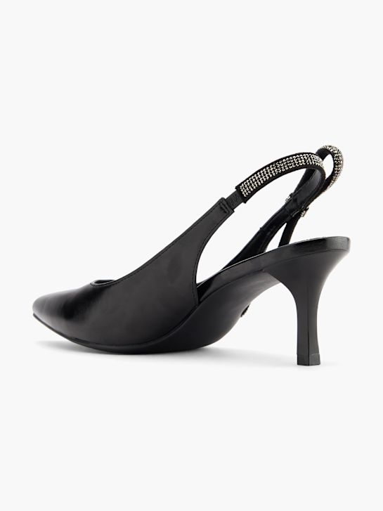 graceland slingback heel black deichmann