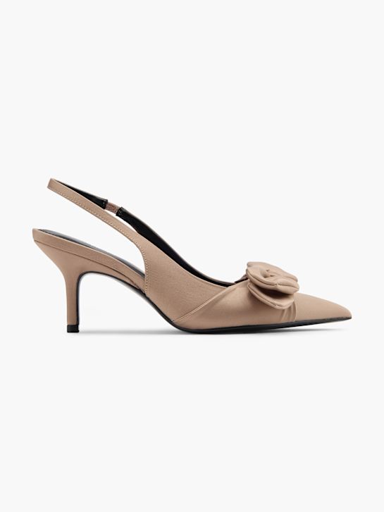 catwalk slingback heel taupe deichmann
