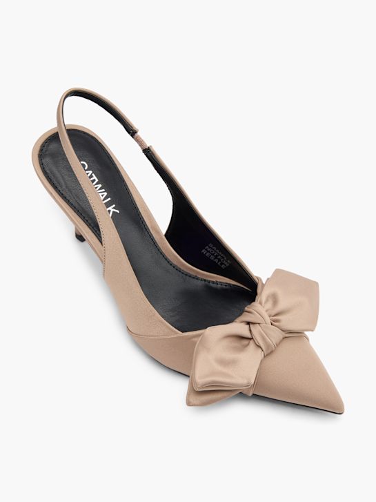 catwalk slingback heel taupe deichmann