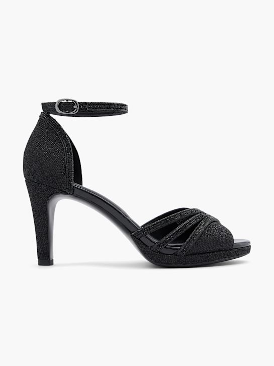 graceland slingback heel black deichmann